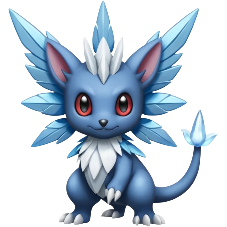 Elemental dark dusky mechanical frosty fairy-like fantasy epic rare Glalie-Sneasel-Togetic-Pokémon-Fakémon-hybrid-creature emoji