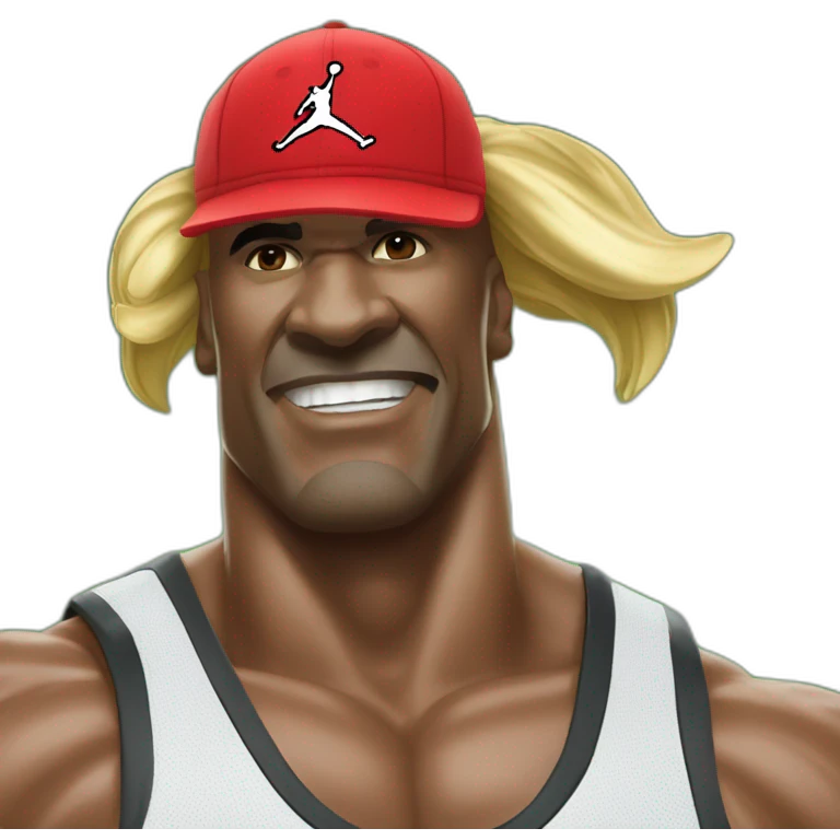 Michael Jordan & hulk Hogan emoji
