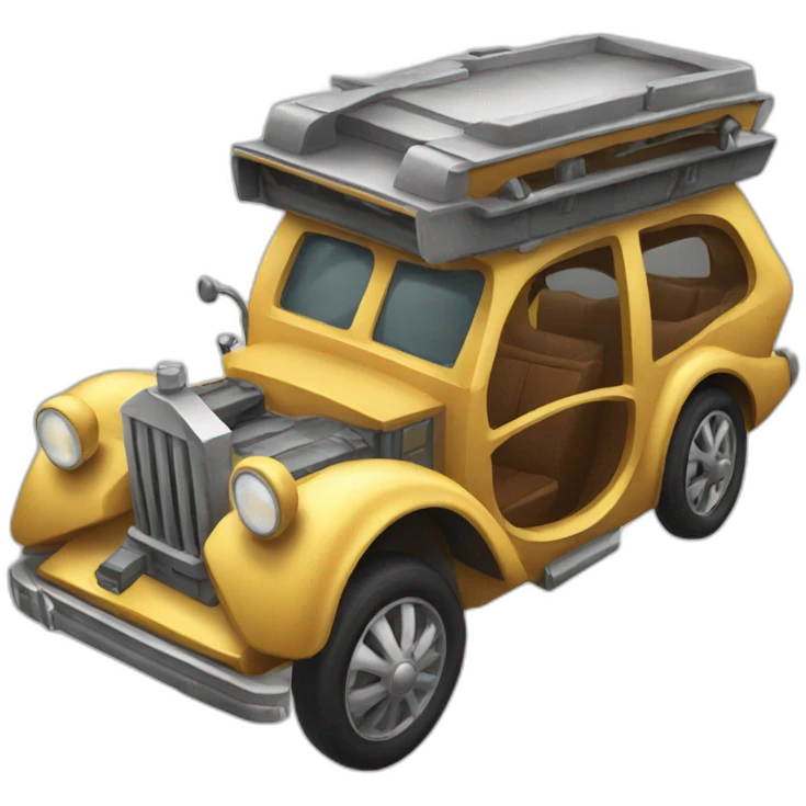 time machine car emoji