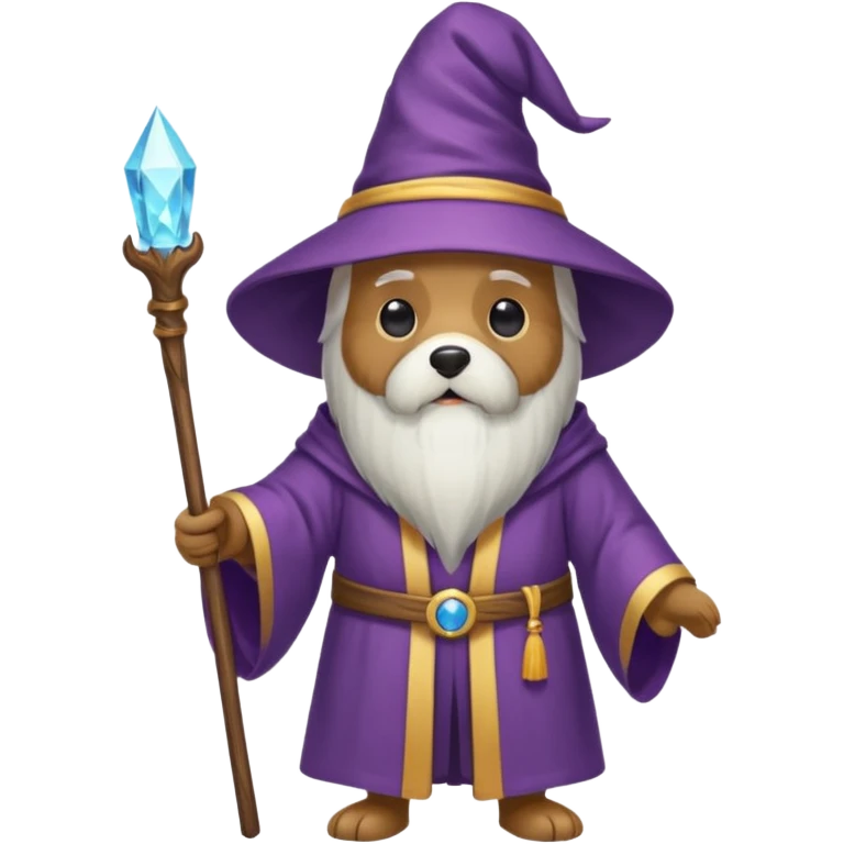 Dog wizard emoji