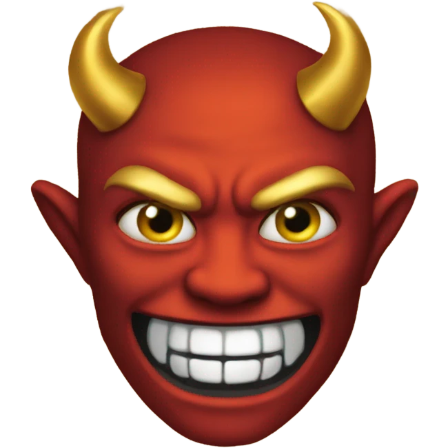 Devil emoji but gold emoji