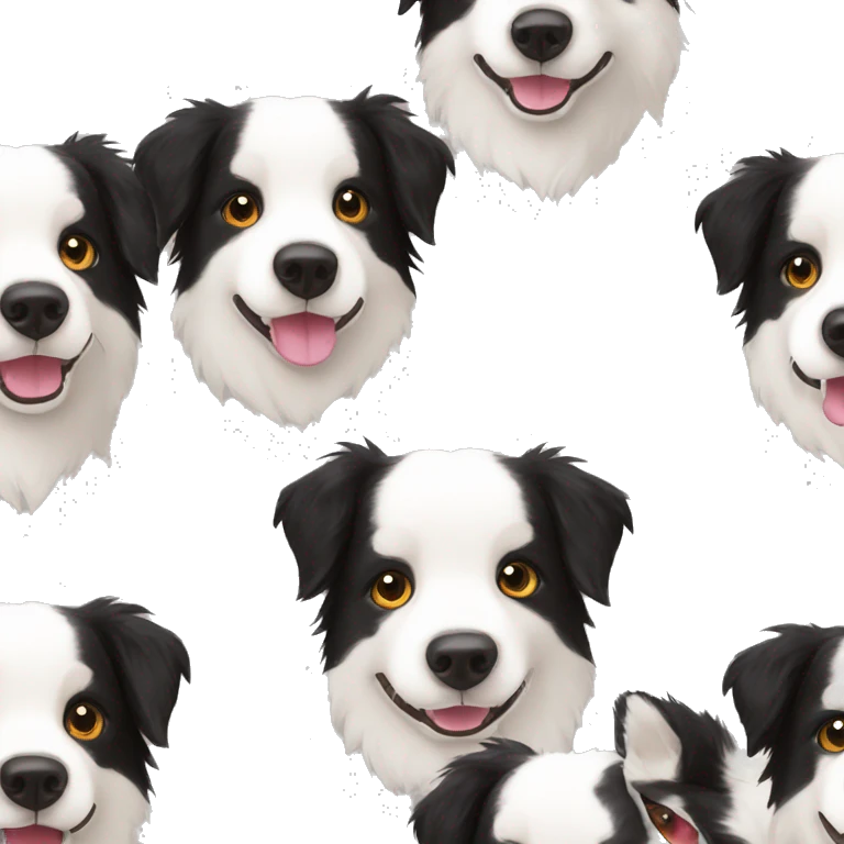 Border collie vestido de bombero emoji