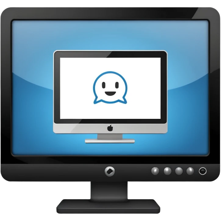 starter web hosting, computer monitor with .com emoji