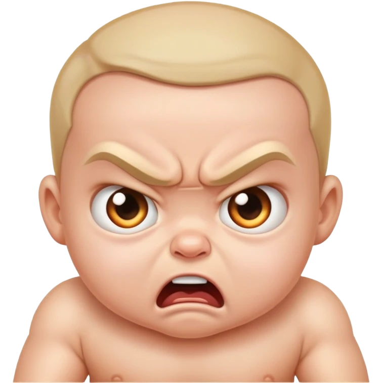 Angry baby emoji