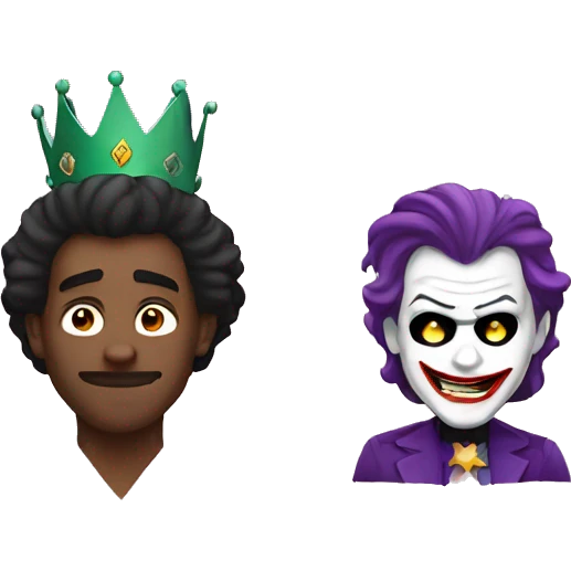 King and joker one person emoji