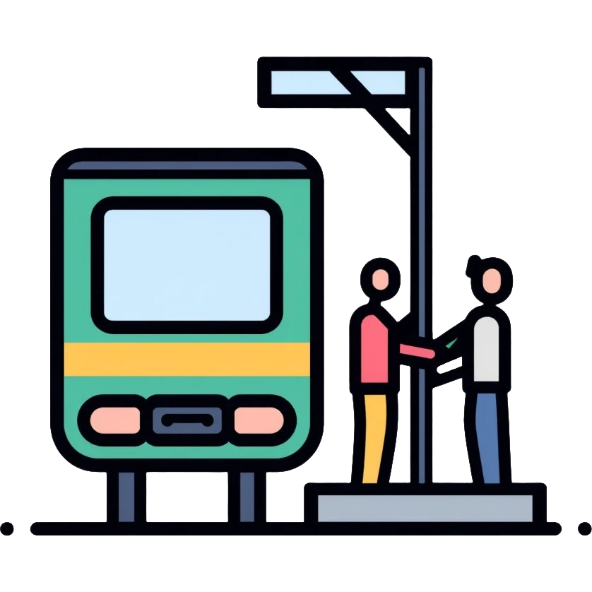 train station emoji