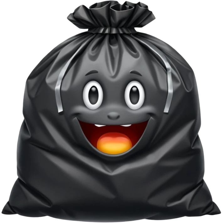 Trash bag emoji