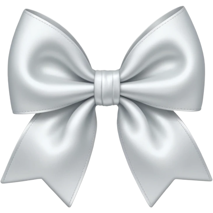 White hair bow emoji