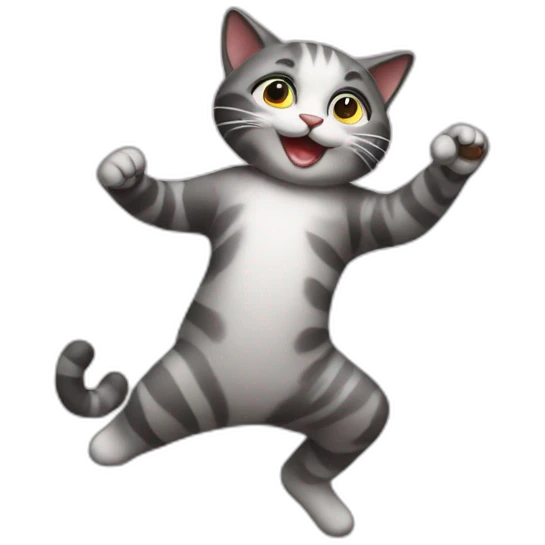 Cat dancing emoji