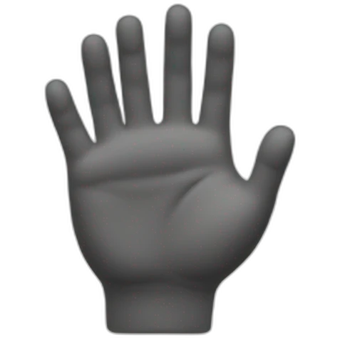 stop title with hand emoji