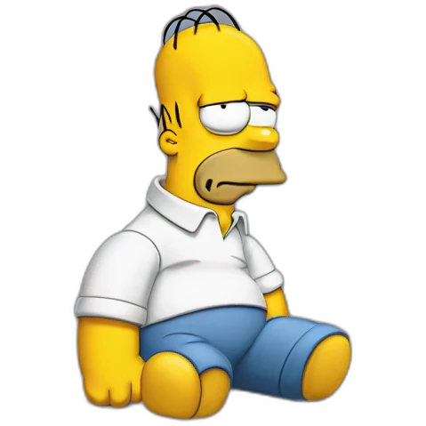 Homer Simpson depressed emoji