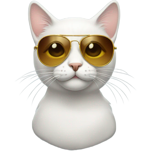 Cat wearing aviators emoji