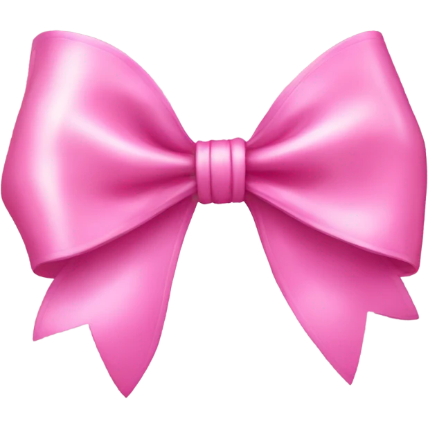 A pink bow emoji