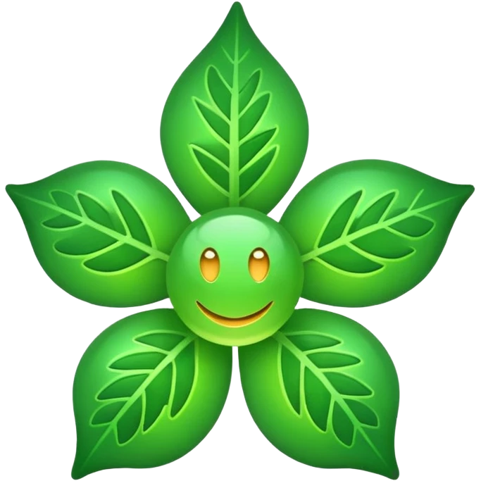 Trebol de 5 hojas emoji black clover emoji