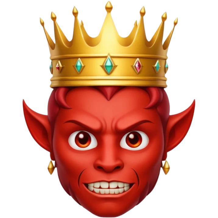 A devil with a crown  emoji