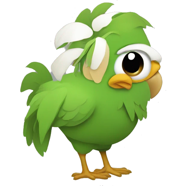 Pollo verde emoji