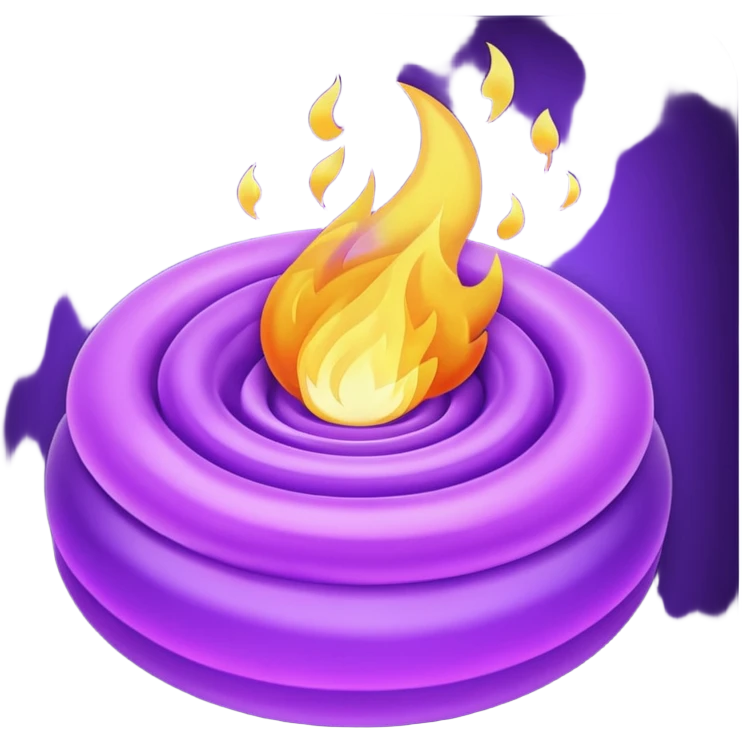 Purple fire emoji