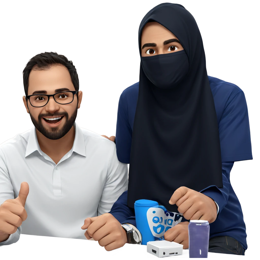 two boys with thumbs up emoji