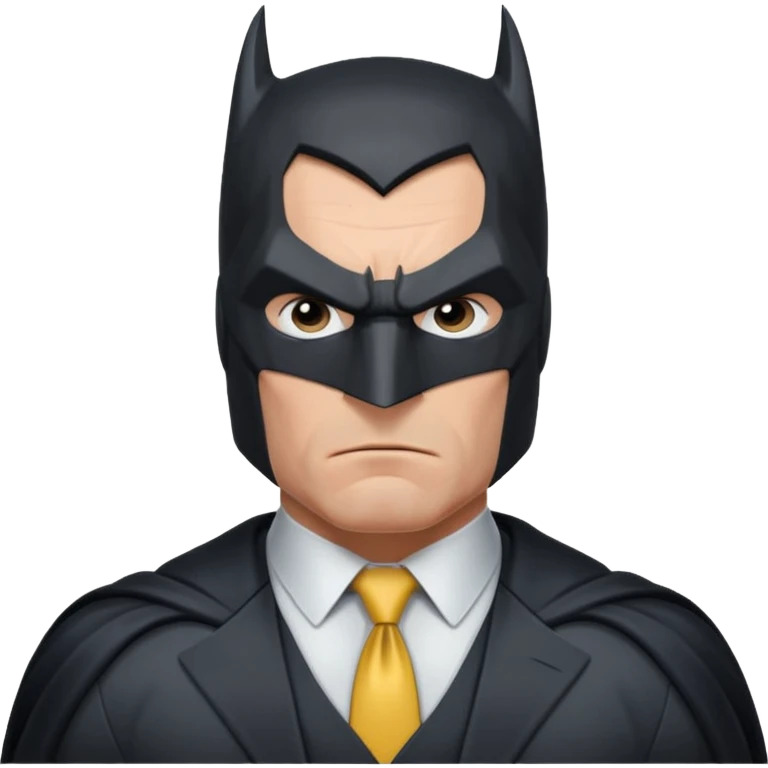 caucasian batman standing emoji