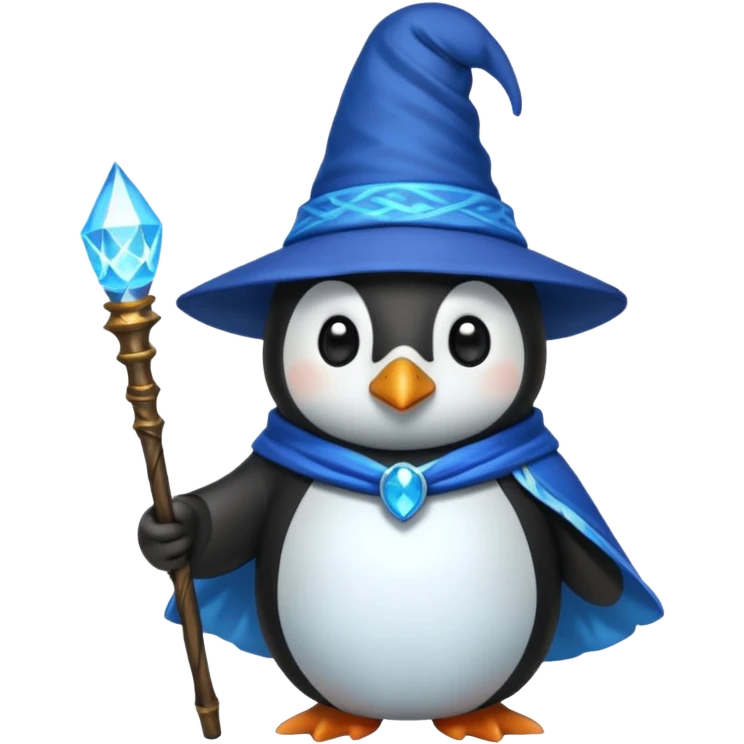 Penguin Wizard emoji