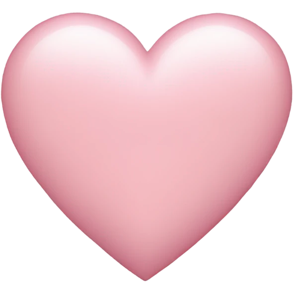 Light pink heart emoji