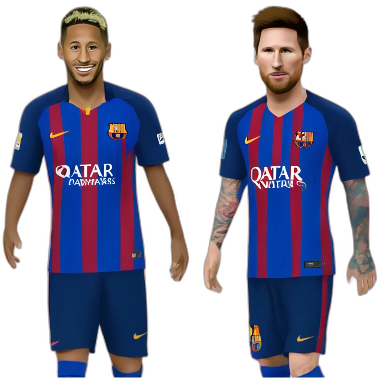 Neymar et Messi emoji