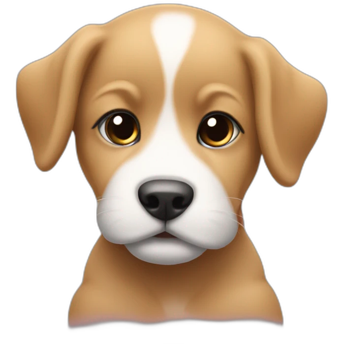 a puppy with logo “Sema” emoji