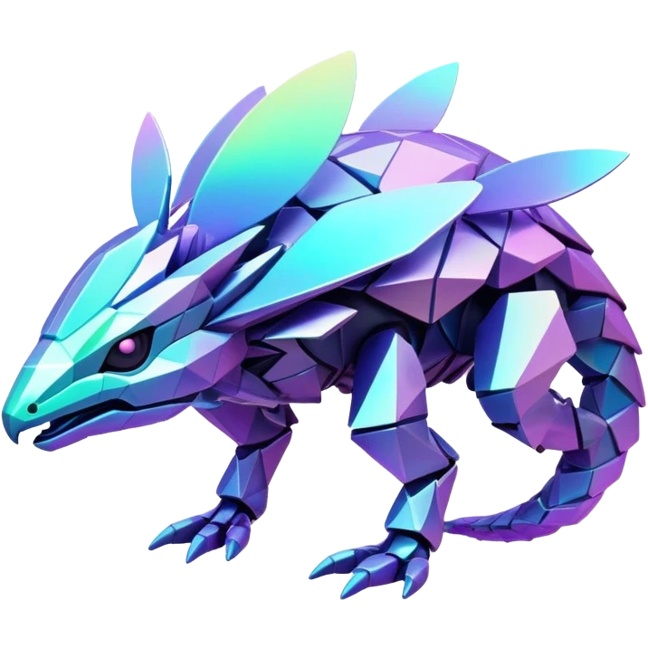 Futuristic complex iridescent aesthetic-scenery-Fakémon-creature emoji