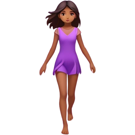 
A small figure walks across a glowing bridge, holding soft pink and purple orbs in each hand—symbolizing compassion and forgiveness. A gentle heart aura trails behind them, showing healing in motion. emoji
