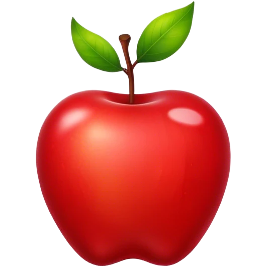 Red poison apple  emoji
