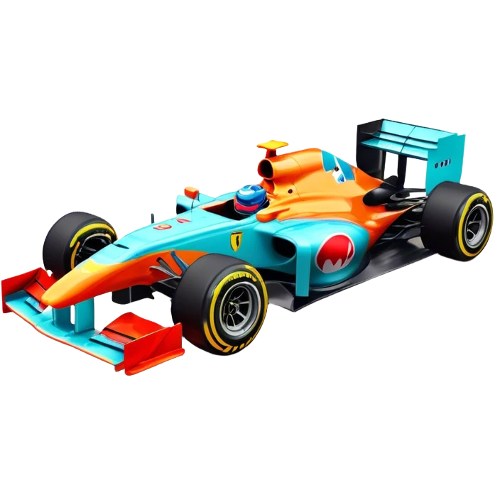 Create an image with a formula 1 car for the ctr-c function emoji