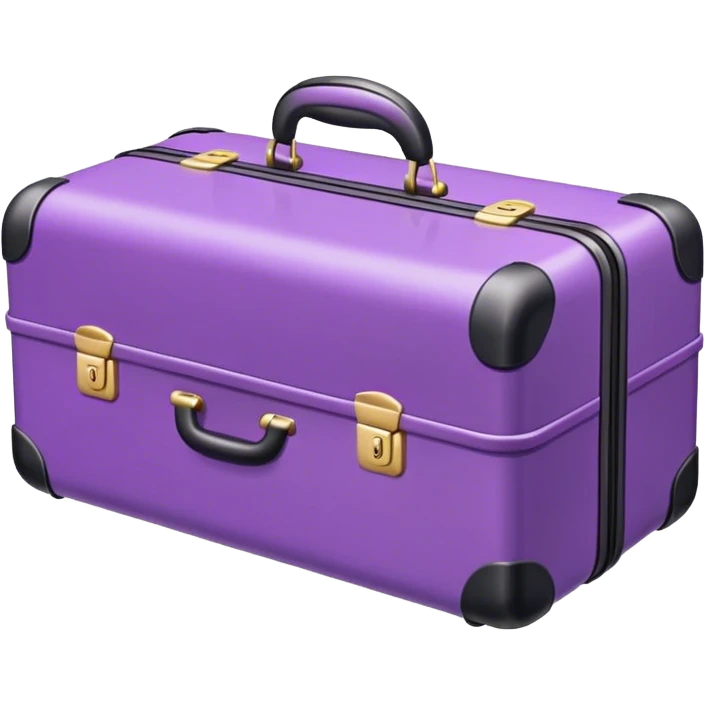 purple suitcase emoji