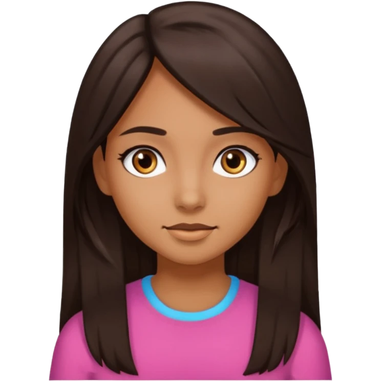 Tengo el cabello largo soy morena Tengo los ojos café oscuro y soy chica  emoji