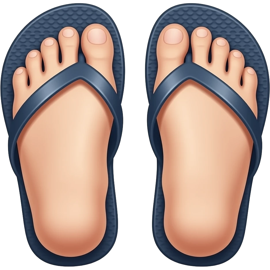 Elon musk feet in flip flops emoji
