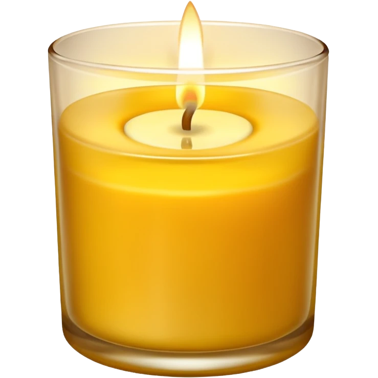 Vela aromática no copo emoji