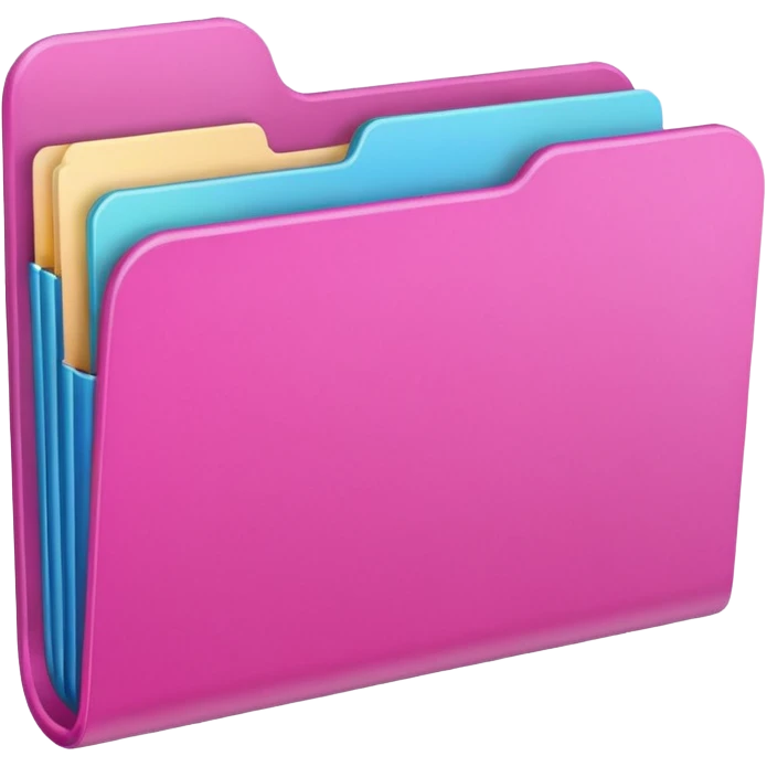 mix pink folder emoji