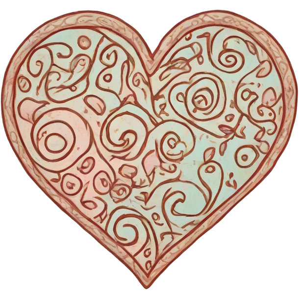 Doodle valentine emoji