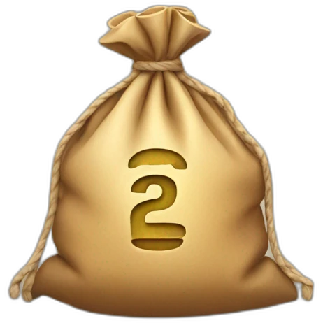 bag with roubles emoji