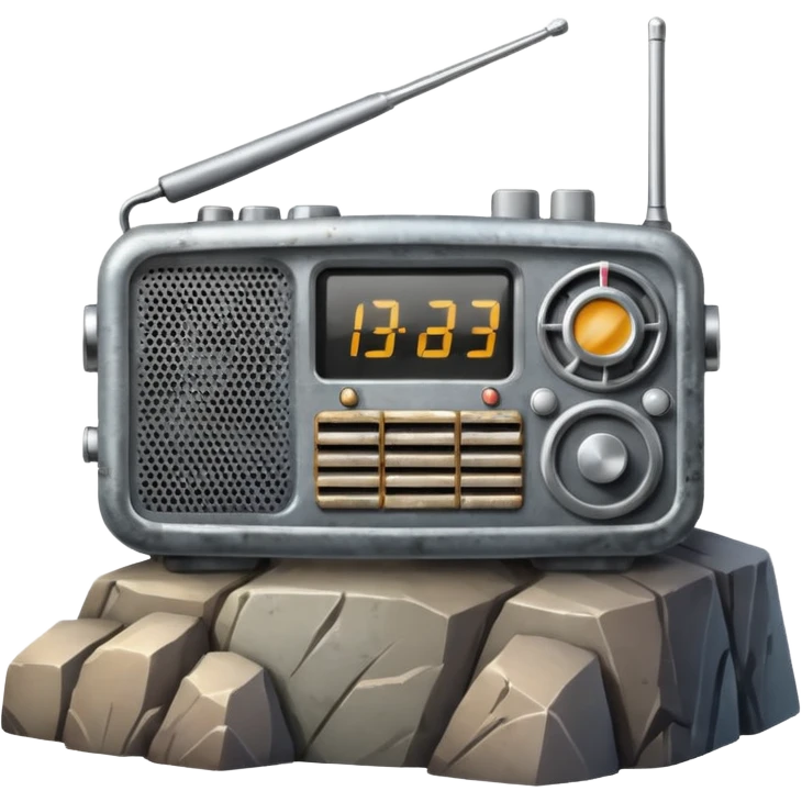 radio over a mountain emoji