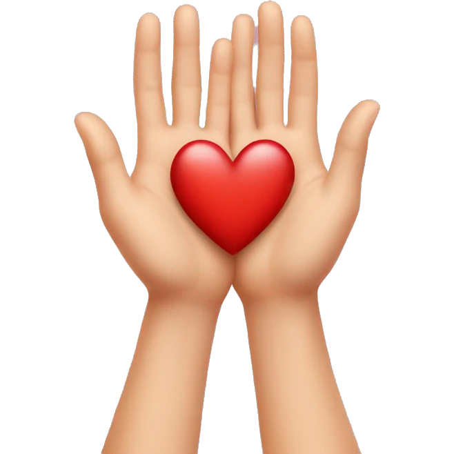 heart in open palms emoji