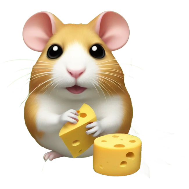 alien hamsters cult with cheese and weed emoji