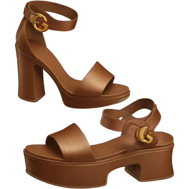 Platform Gucci sandals brown  emoji
