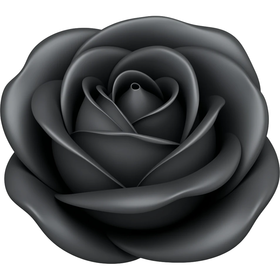 Faça uma rosa negra emoji