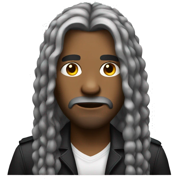 Gangster with long hairs emoji