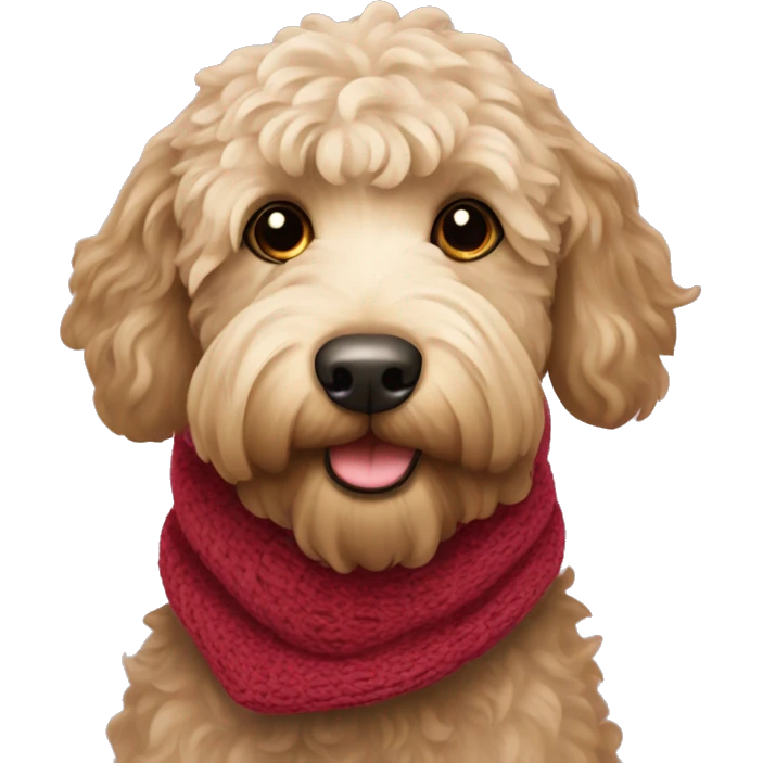 labradoodle-in-the-scarf emoji