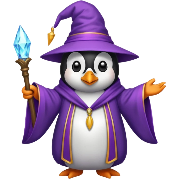 penguin wizard emoji