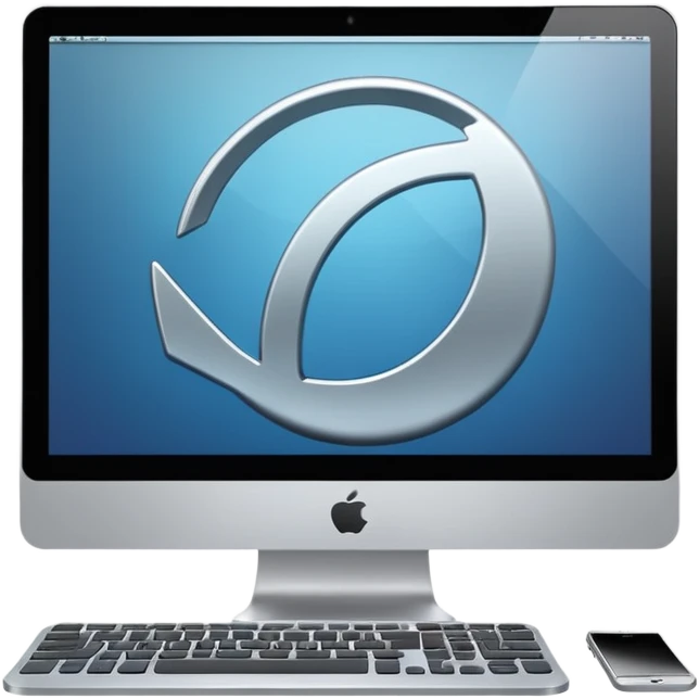 modern computer without logo emoji
