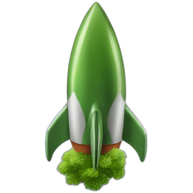 moss-green-rocket emoji