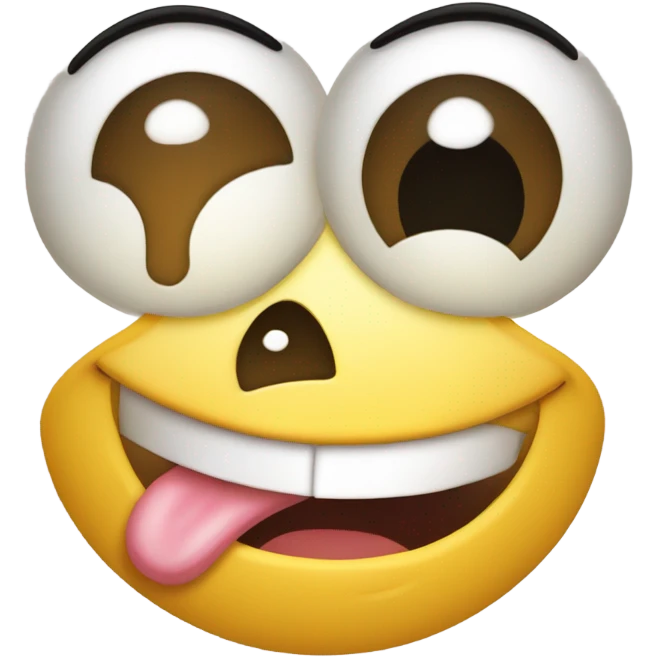 Freaky wink with tongue out emoji