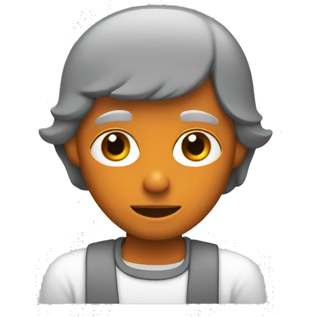 Withe var with plet of color Grey and orange emoji